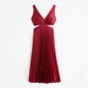 Giselle Pleated cutout Maxi Dress